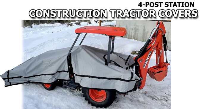 4-POST CONSTRUCTION TRACTOR COVERS